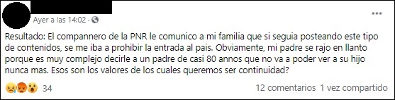 “Esta gente no tienen corazón”: PNR cita a anciano cubano por las publicaciones de su hijo