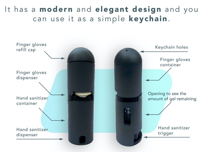 Talento cubano se suma a la lucha contra el covid-19 con Finglover, el llavero del futuro