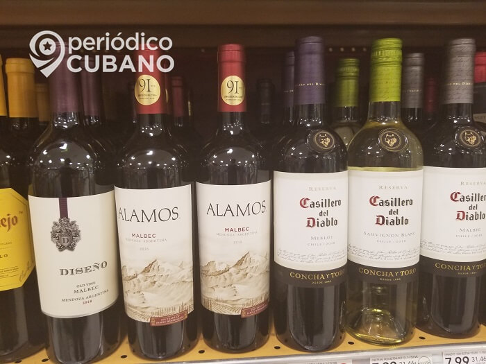 Ordenamiento monetario eleva el precio de las botellas de vino en Cuba