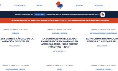 Plataforma del Ministerio de Educación donde están las teleclases para todas las enseñanzas en Cuba