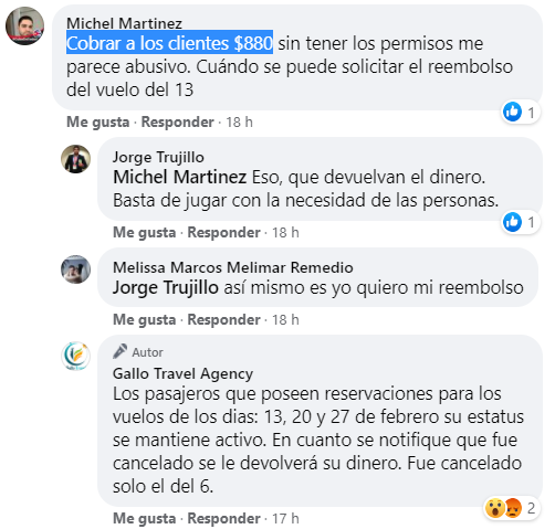 Cancelan vuelo humanitario con ruta La Habana-Cancún-Guyana