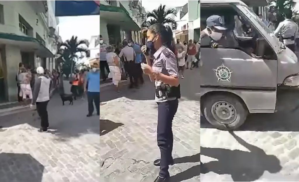 Detienen a un hombre en Santa Clara por grabar en la calle (Foto: Composición captura de pantalla)