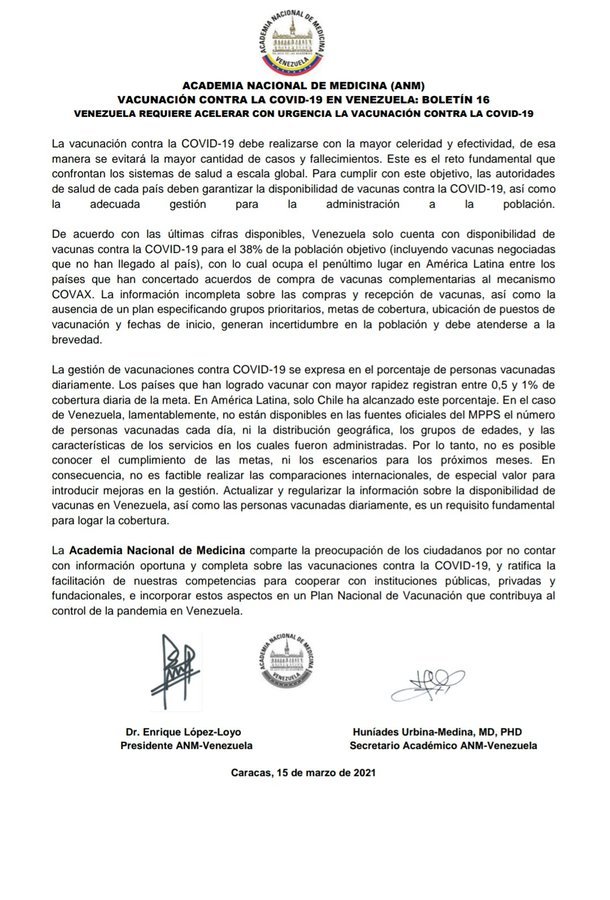 Académicos demuestran preocupación por prueba de vacunas cubanas en Venezuela