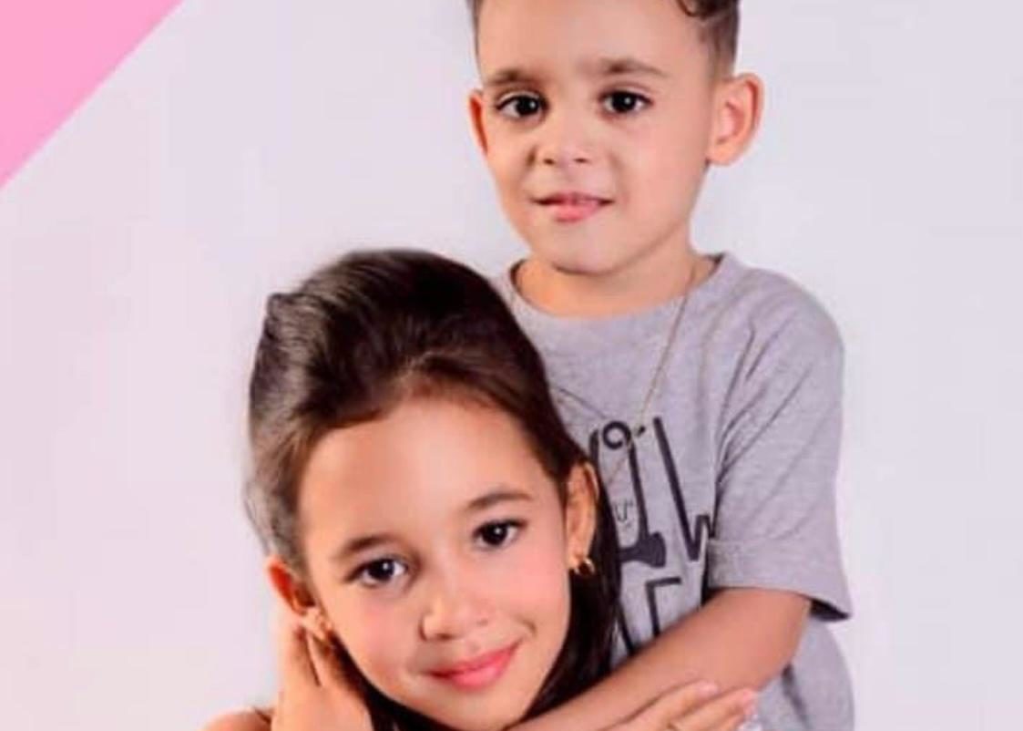 Luis Nesto Hernández Alfonso, de 4 años, y Kenna Mariana Rodríguez, de 6 años