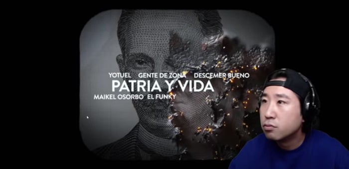 “Patria y Vida” conmueve a famoso youtuber coreano