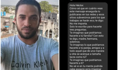 Amenaza de muerte para el periodista cubano Héctor Luis Valdés y su familia