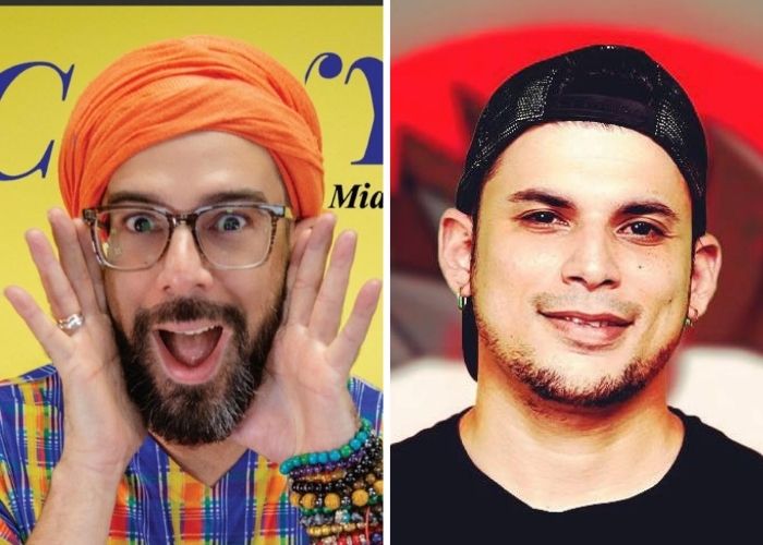 Influencers cubanos Otaola y Ultrack se besan