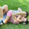Claudia Valdés y su hija