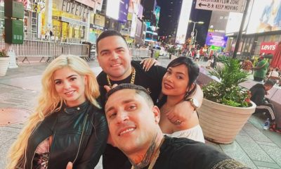 Osmani Garcia en Times Square