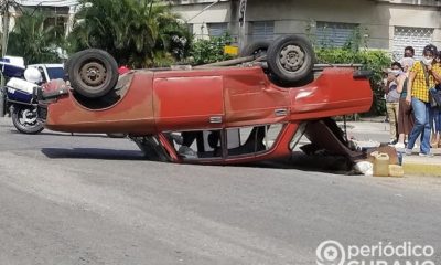 Accidente de tránsito en las calles de la Isla