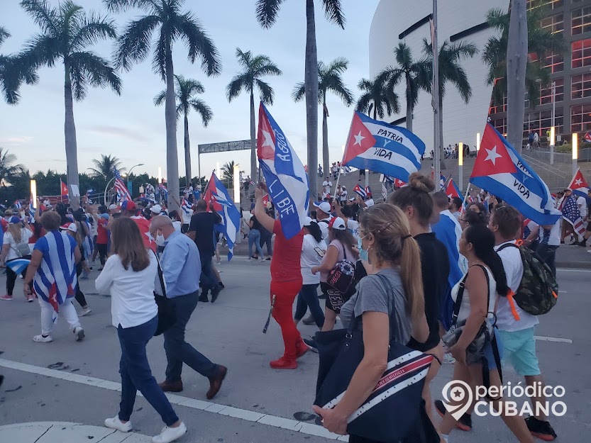 Alcande Miami marcha por libertad Cuba, Venezuela y Nicaragua