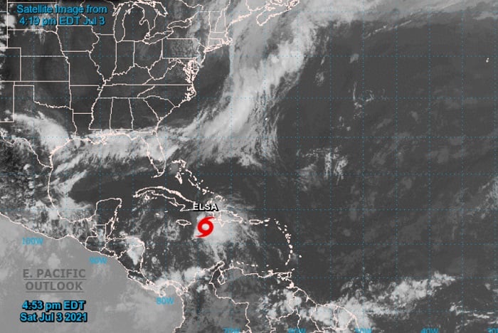 Elsa pierde fuerza y se degrada a tormenta tropical