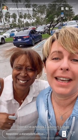 Irela Bravo llega a Miami y comparte con la actriz Dianelys Brito