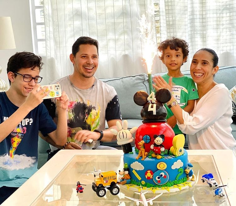 Leoni y Yuliet celebran cumple de Samuel