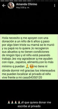 Niño cubano necesita ayuda, su madre murió y el padre lo abandonó