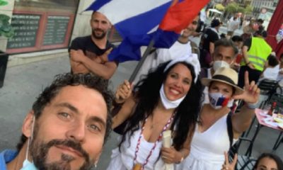 Paco León, el ‘Luisma’ en Aída, se suma a las protestas de cubanos en Madrid