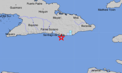 Sismo de 4.1 grados sacude la costa sur de Guantánamo