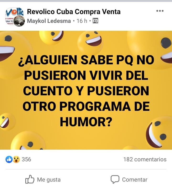 Vivir del Cuento fue suspendido de la televisión. Cubanos se preguntan en las redes