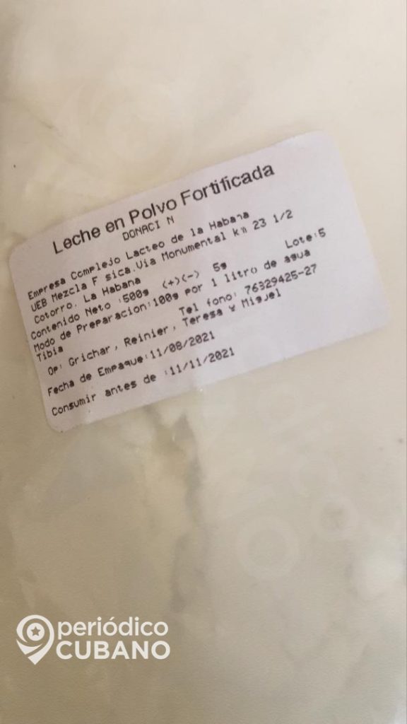 Acusan que régimen entregó leche cubana como donaciones. (Periódico Cubano).