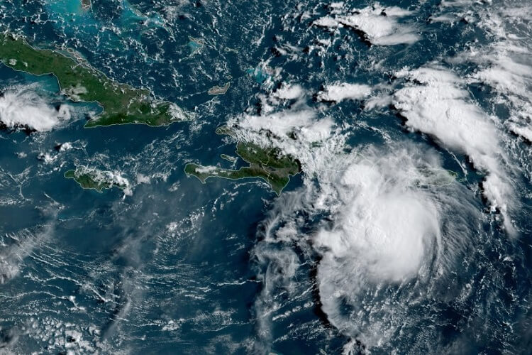 Depresión tropical Fred. (NOAA).