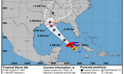 Ida se convierte en huracán antes de impactar al occidente de Cuba