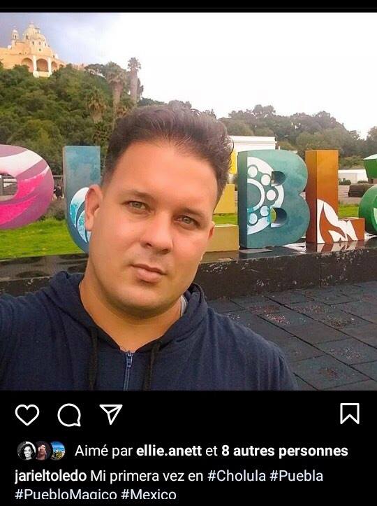 Juan Toledo, recién llegado a México. (Instagram).