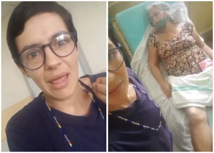 La actriz Neisy Alpízar denuncia la falta de atención a su madre enferma de COVID-19