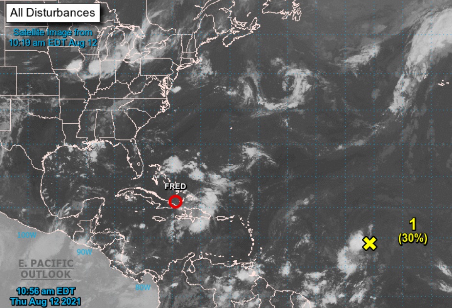 La tormenta tropical Fred se degrada tras pasar por República Dominicana