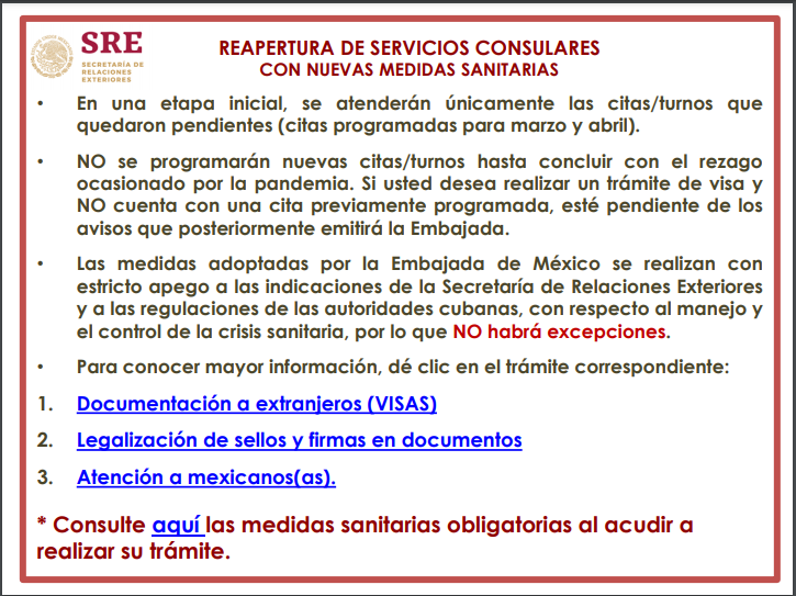 Nota Embajada de México