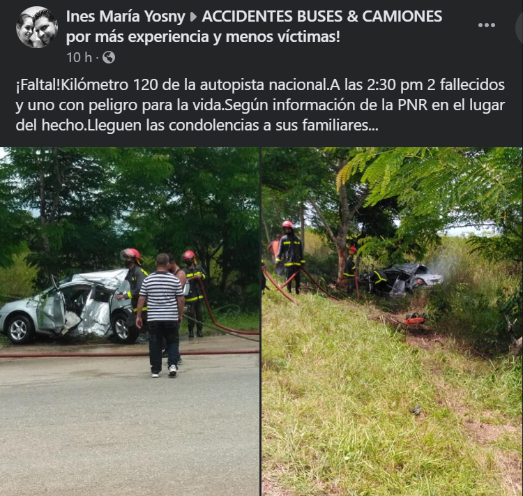 Accidente en la autopista