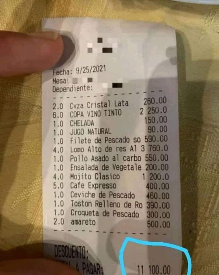 Noticias de Cuba más leídas hoy: precios en restaurante