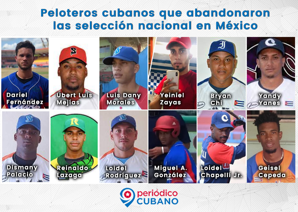 12 Peloteros que han abandonado el equipo Cuba sub -23 de beisbol en mexico