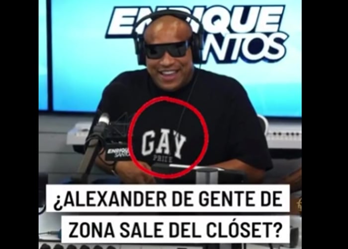 Alexander Delgado de Gente de Zona salio del close Gay Pride Orgullo Gay