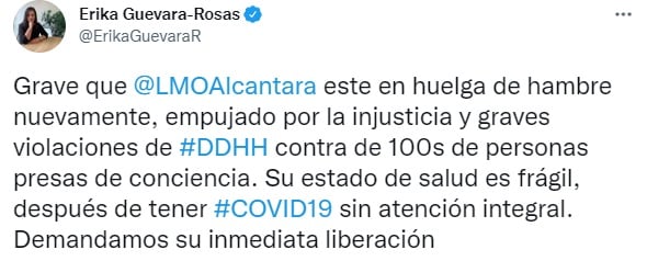 Defensores de derechos humanos preocupados por la huelga de hambre de Luis Manuel Otero