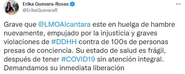 Defensores de derechos humanos preocupados por la huelga de hambre de Luis Manuel Otero