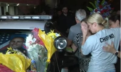 Homenaje a Yandy Chirino, oficial cubano asesinado (Captura de pantalla WPLG Local 10-YouTube)