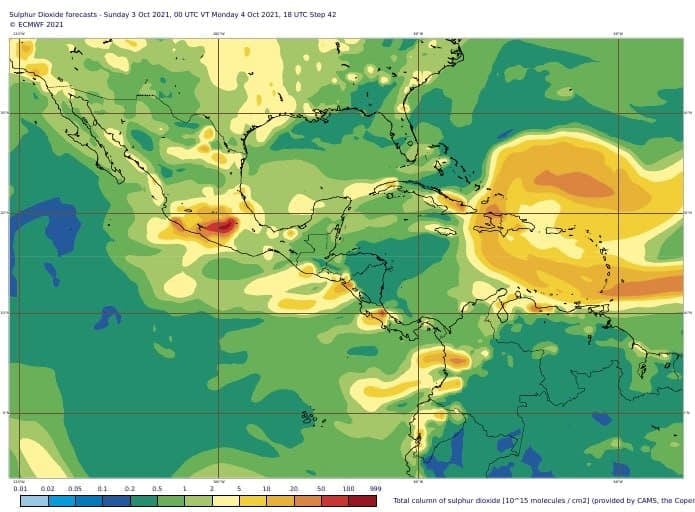 Nube de polvo del Sahara