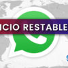 Servicio de Whatsapp restablecido