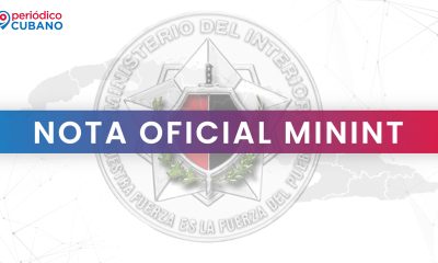 Nota oficial del MININT