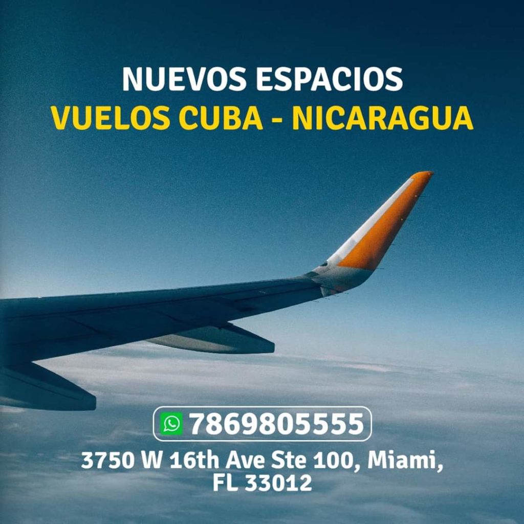 Nuevos vuelos a Nicaragua desde La Habana y Camagüey