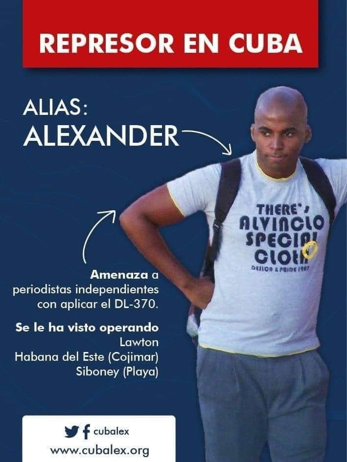 La organización Cubalex tiene entre sus objetivos exhibir a cuanto represor castrista sea posible por ser violadores de derechos humanos
