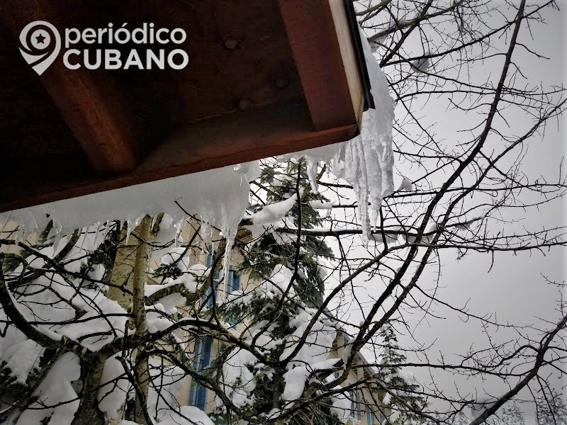 Nieve invierno frío. (Periódico Cubano)