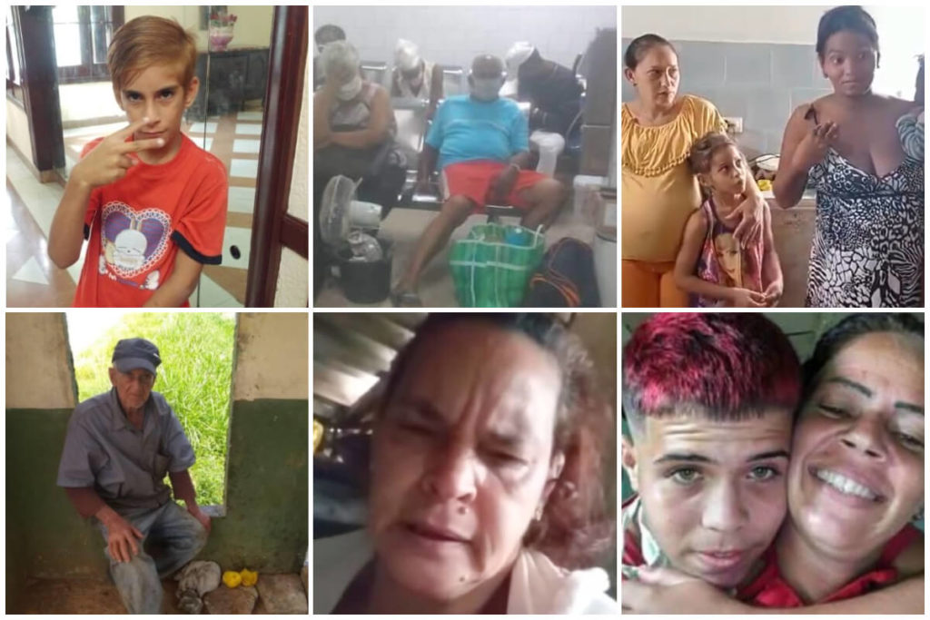 Casos de personas vulnerables en Cuba (Collage: Facebook/Twitter)