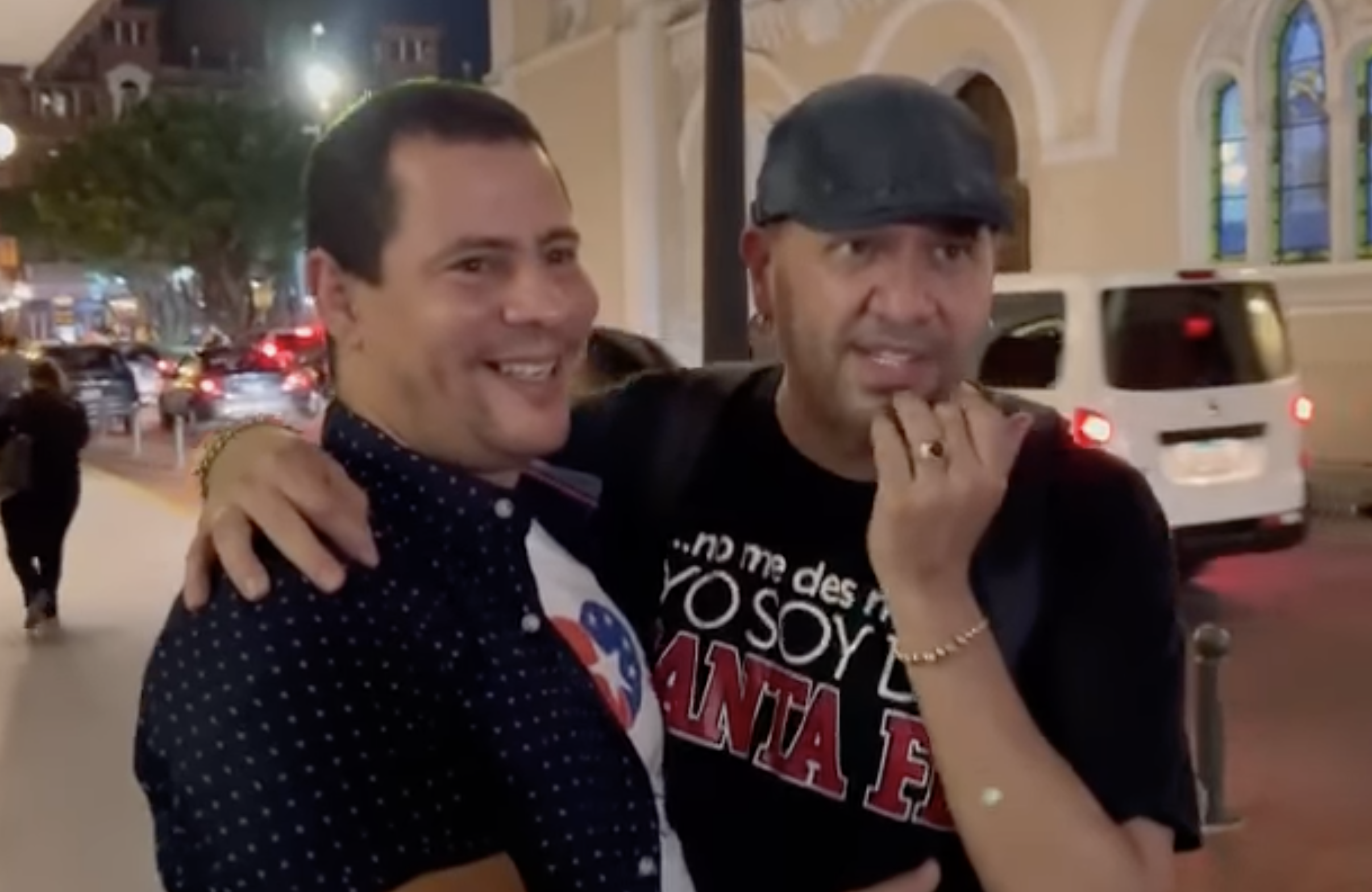 Erich Concepción con Israel Rojas