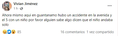 Un niño murió al ser atropellado por un pastor en la ciudad de Guantánamo2