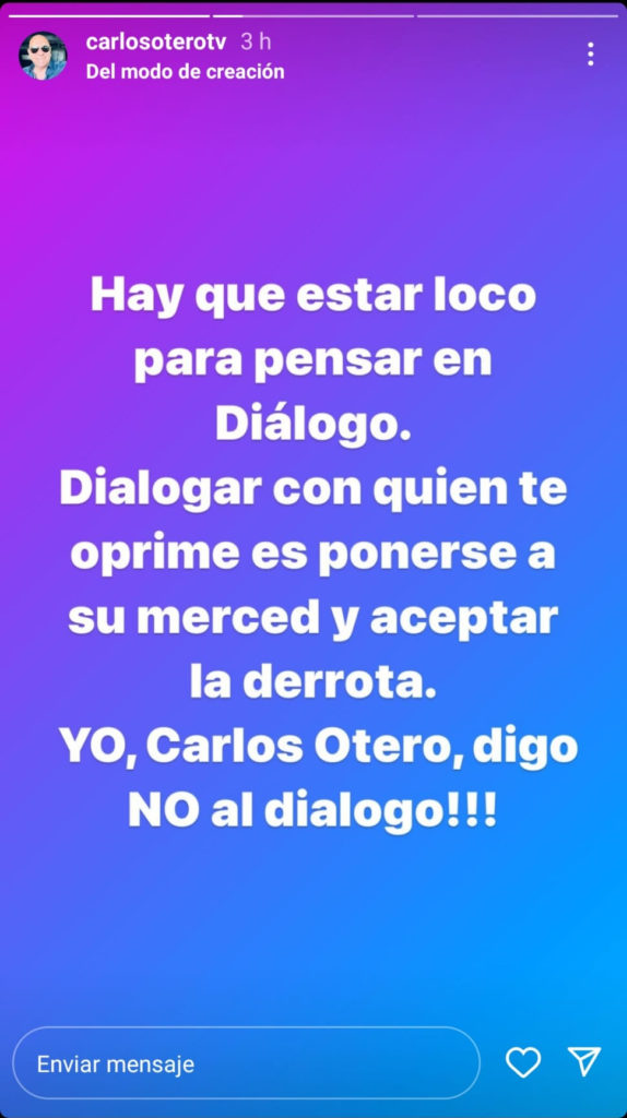 Carlos Otero sobre el diálogo con el régimen cubano