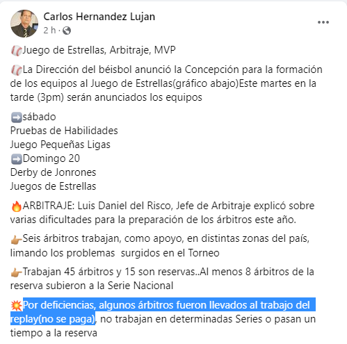 Inder no paga a los árbitros de béisbol cubano que trabajan en el replay