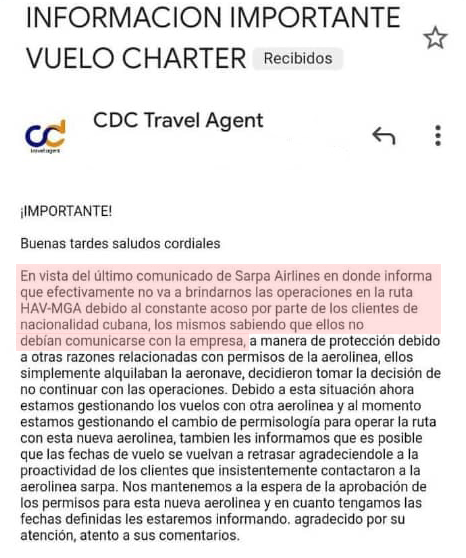 Informacion de CDC Travel Agent de Panama