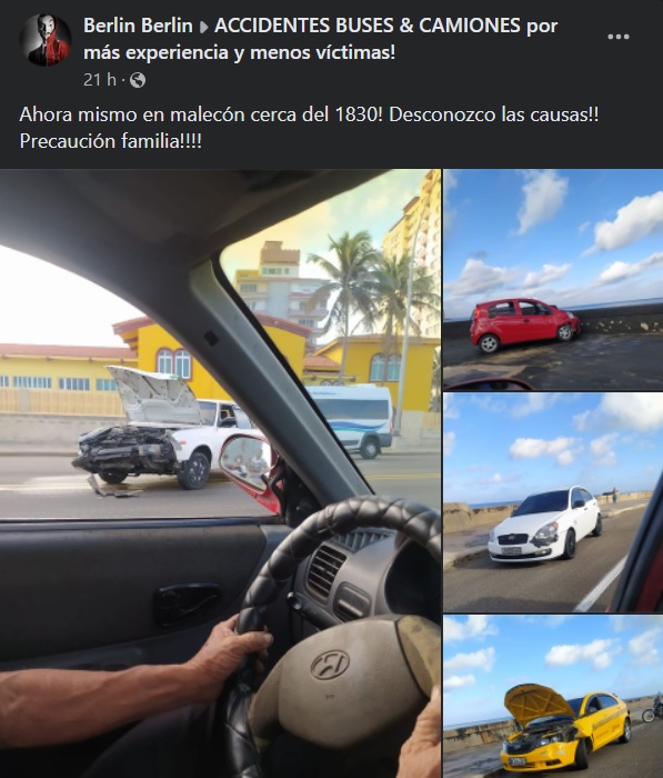 Accidente en el Malecón