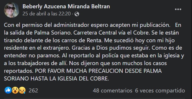 Denuncias en El Cobre